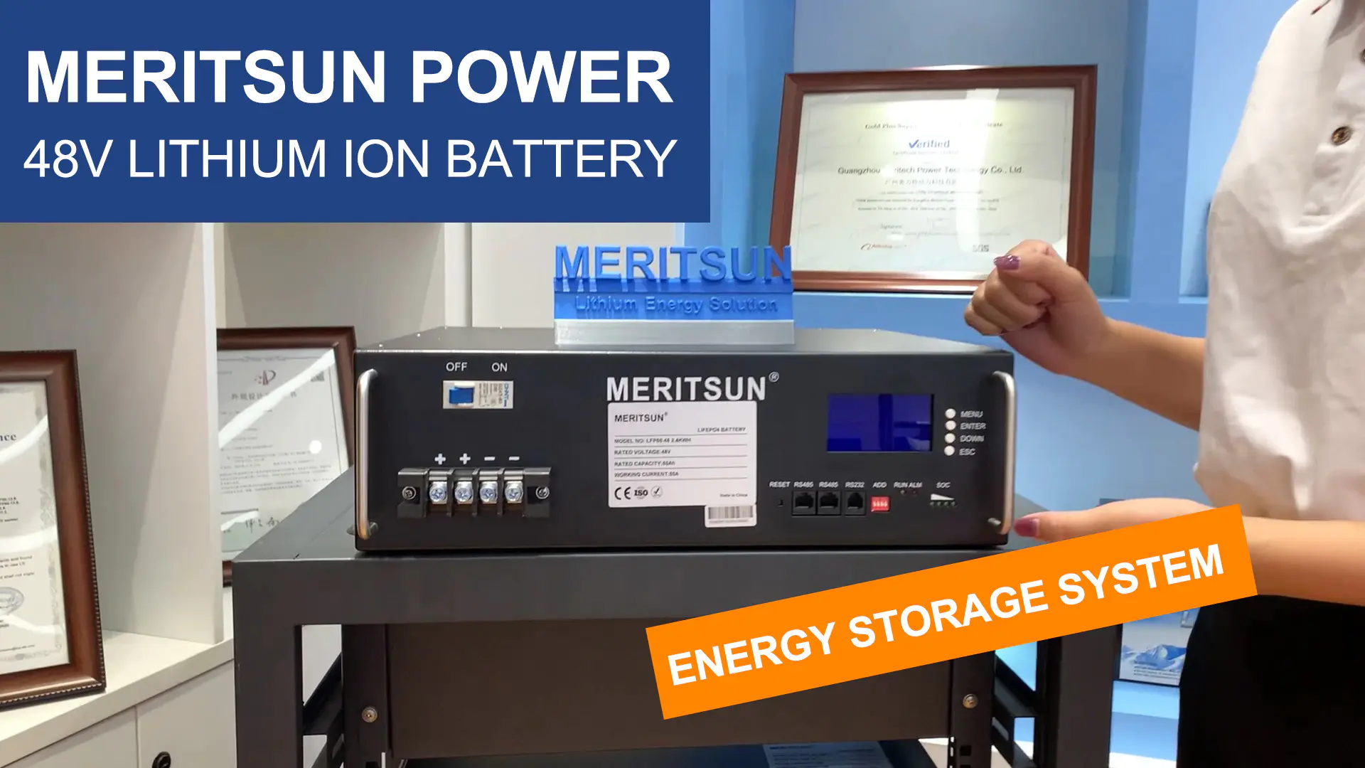 Meritsun 48V  Lithium-ion-battery (Energy Storage System)