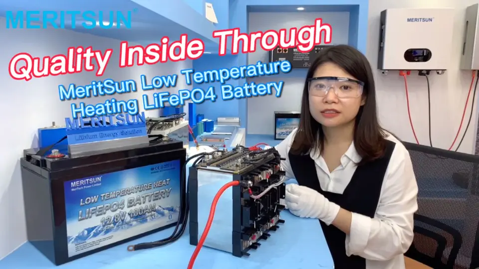 MeritSun Low Temperature Heating LiFePO4 Battery Quality Inside Through