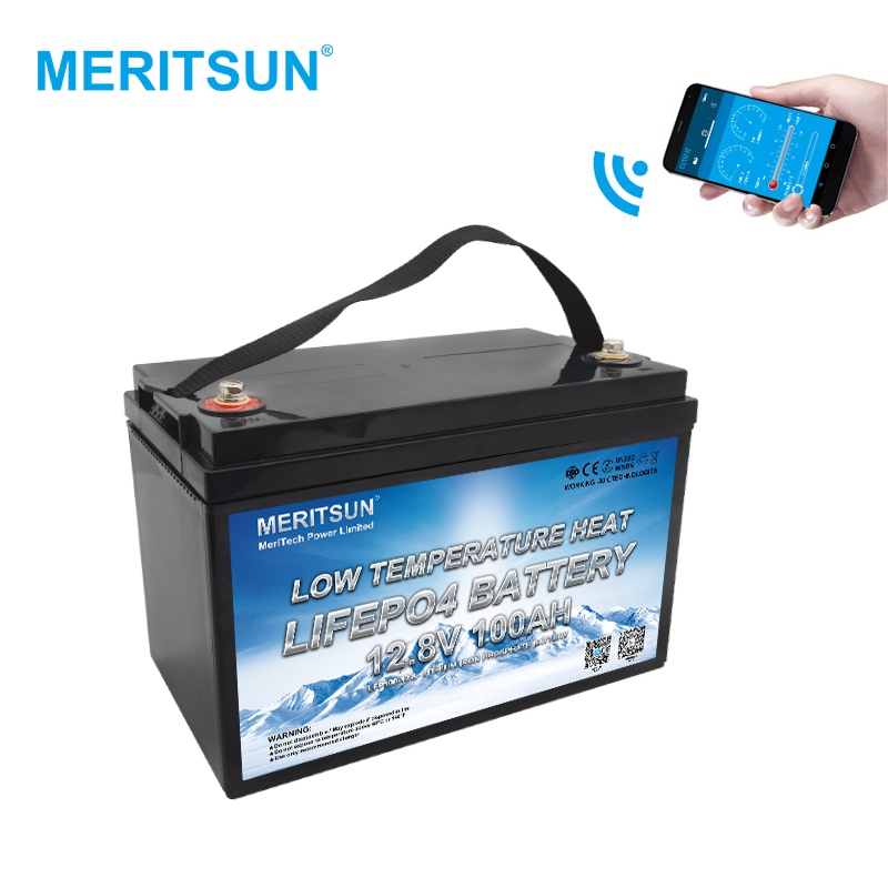 Low Temperature Lifepo4 12v 100ah Lithium Ion Car Battery With Bluetooth 5730