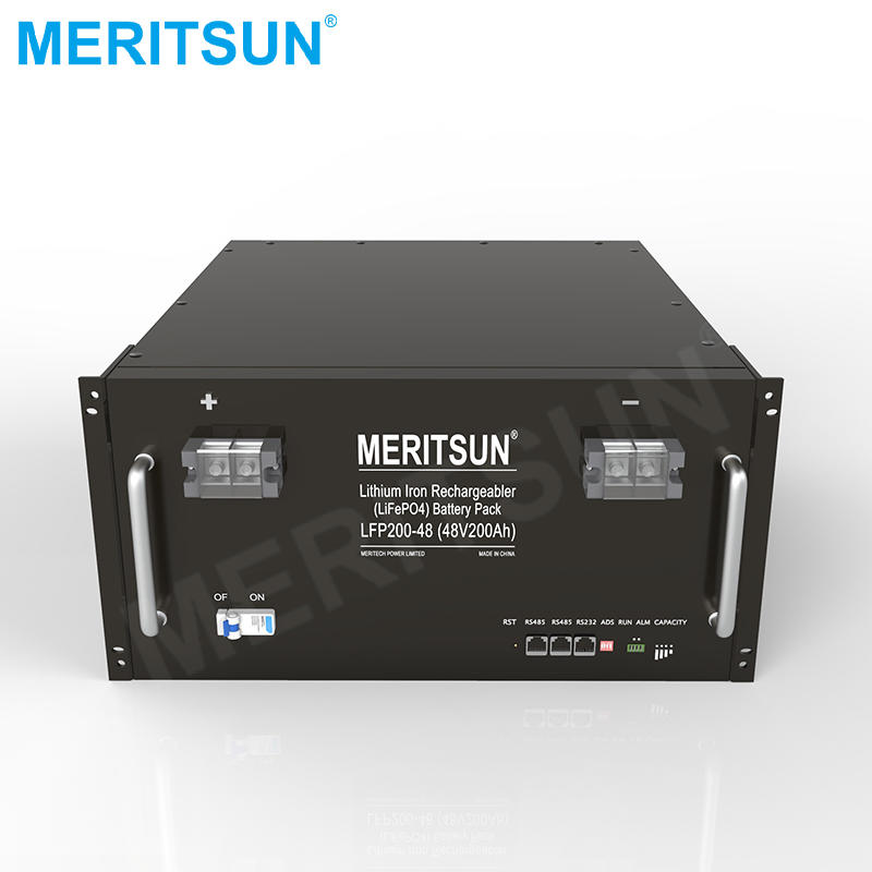 MeritSun 51.2V 200ah 10kwh power wall LiFePO4 48V lithium ion battery for ESS Energy Storage System