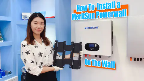 How to  install MeritSun Wall Mounted Battery at home and enjoy free green energy easily?