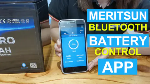 Do you know how to monitor your battery condition in the easiest way? (MeritSun LiFePO4 Battery)
