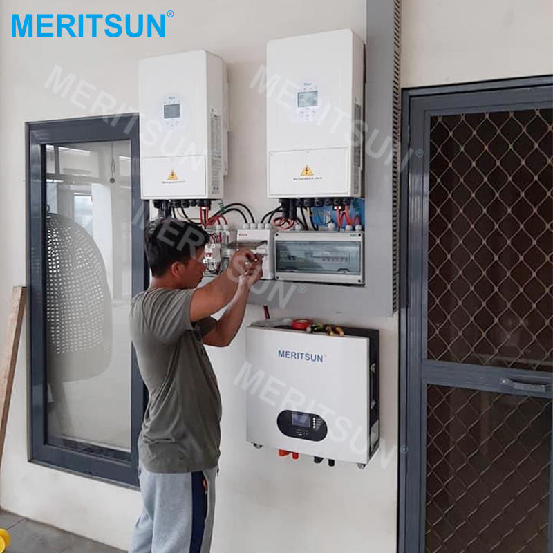 Meritsun Lifepo4 Battery 5kw Solar Power For Home Light System powerwall