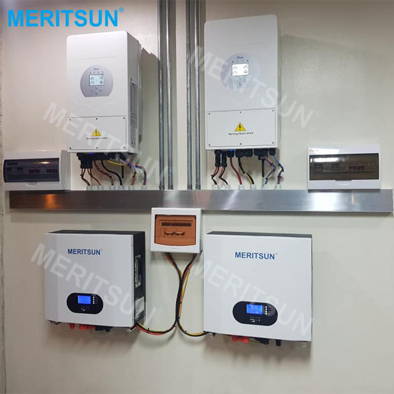 MeritSun power energy wall battery Lithium Battery 48V 150Ah Wall Mounted Battery 7KW Lithium Ion Battery