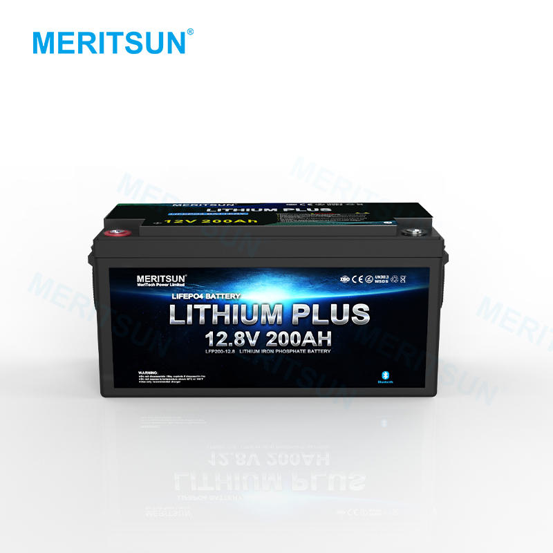 Meritsun Hot Sale Solar  Lithium Deep Cycle 100ah 12v Lifepo4 Battery With BMS