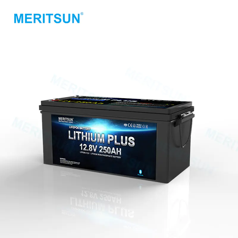Meritsun LiFePo4 Battery 12.8v 400Ah Lithium ion Battery With Bluetooth BMS For Marine/RV/Solar system/Golf car
