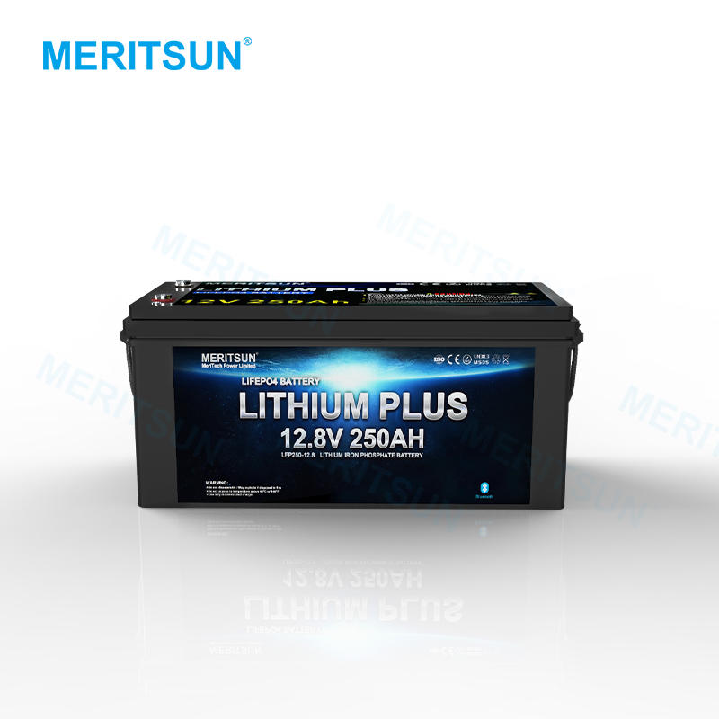 MeritSun Solar RV Marine Boat Lifepo4 Storage Ion 12v 300ah Lithium Battery Pack With Bluetooth