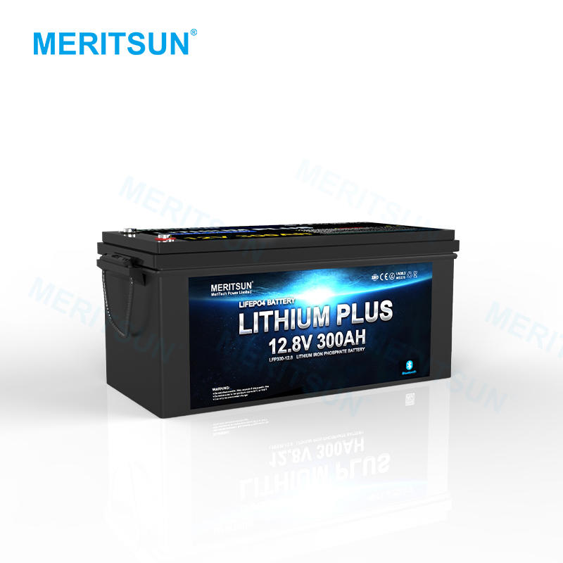 MeritSun APP Control Buletooth 12V 300Ah Lifepo4 Lithium ion Battery for Home Storage