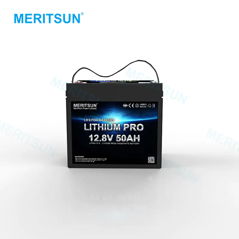 MERITSUN Deep Cycle Lifepo4 Lithium Ion Battery 12v 50ah Liion battery