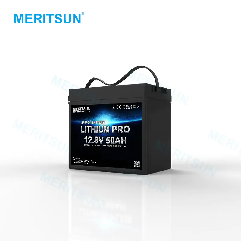 MeritSun Solar PV panel Battery pack RV batteries 12v lithium ion phosphate iron 12V deep cycle 100AH LITHIUM BATTERY