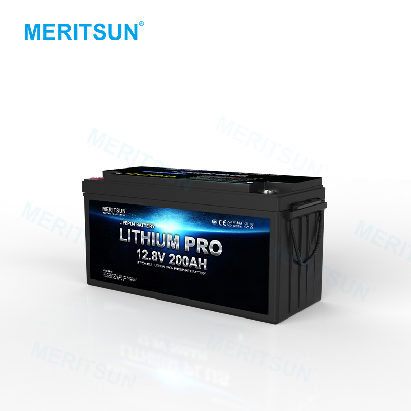 MeritSun Customized Rechargeable Lithium Lifepo4 Liion 12v 200h Battery Lifepo4 Prismatic Cell