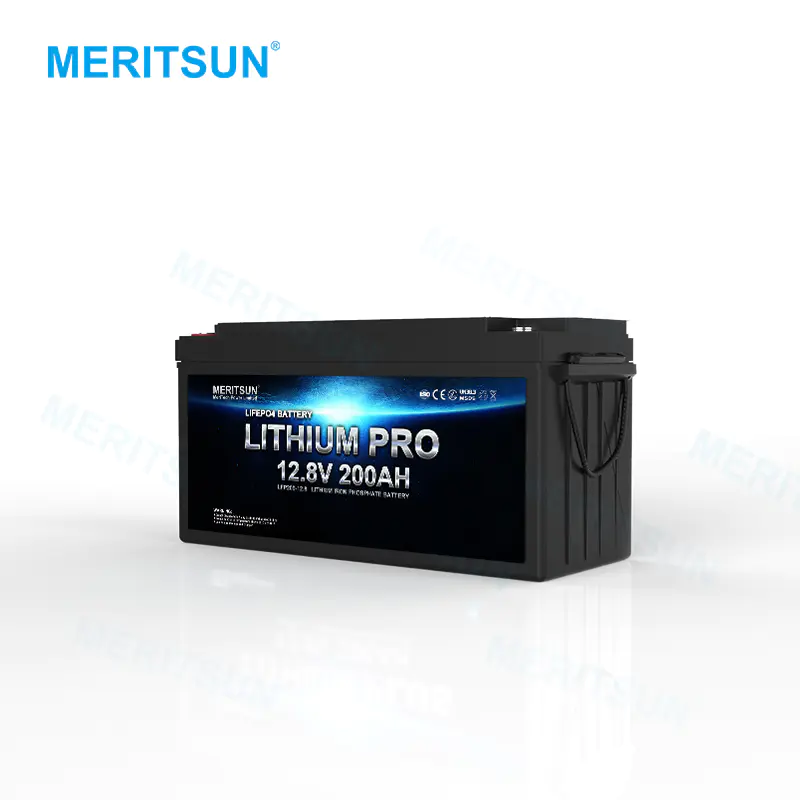 MERITSUN 12.8V 300Ah Rechargeable Prismaticcell Lifepo4 BatteryPack Lithium Lifepo4 Cell Battery
