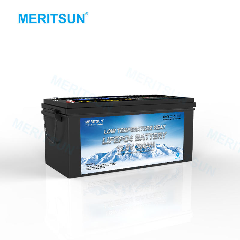 Meritsun 12V Lithium Ion Battery 12V 300Ah Lithium Low Temperature Battery With Bluetooth