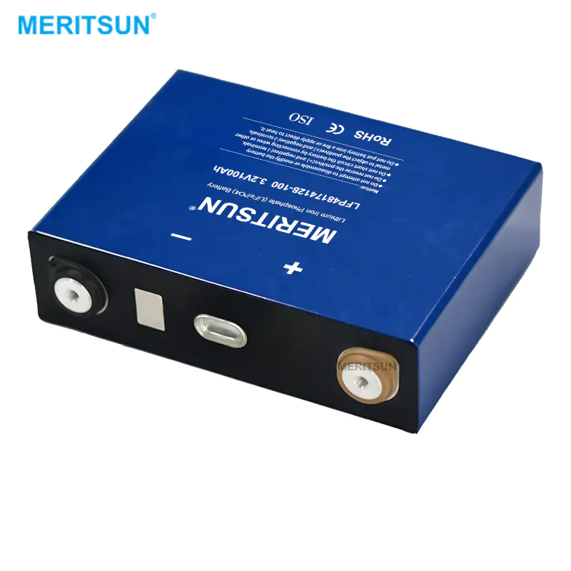 MeritSun Lithium ion Battery 3.2V 100ah battery DIY 12V 24V 48V 96V Solar System cell