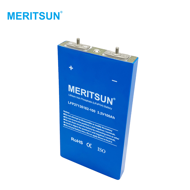 Meritsun Lithium Cell 3.2 V 100ah Lifepo4 Battery Cells Lfp Lithium  Phosphate