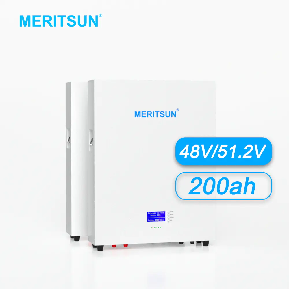 MeritSun Power Storage Battery 48V 200AH Solar Lithium Battery Pack