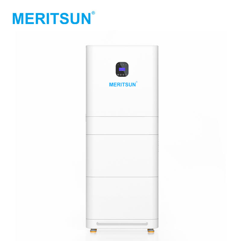 MeritSun All In One Power Plus 5kwh 10kwh Lithium Battery Solar Energy System With Hybrid Inverter