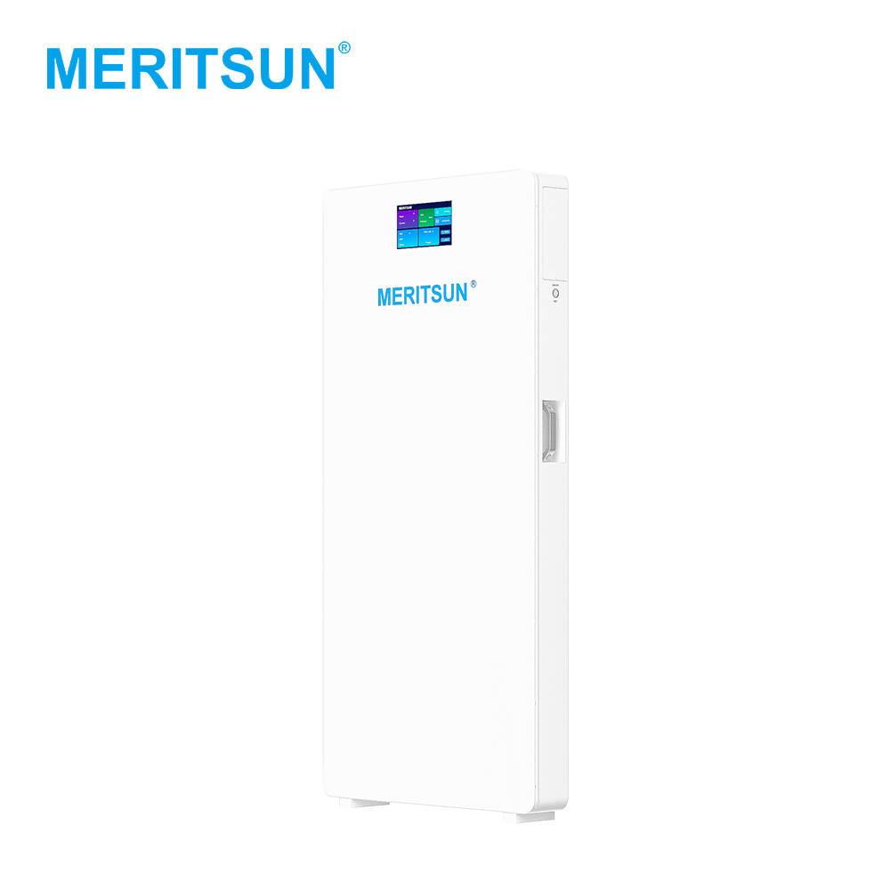 MeritSun new model Touch Screen LCD 10Kwh 48V 200Ah LiFePO4 Premium Slim Lithium ion Battery Home Energy Storage System