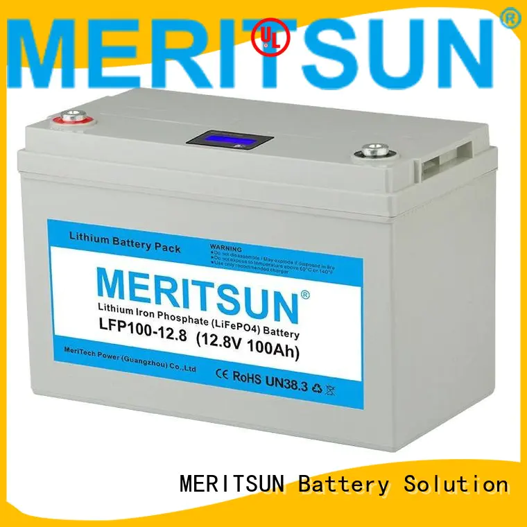 MERITSUN Brand 100ah battery lifepo4 battery manufacture