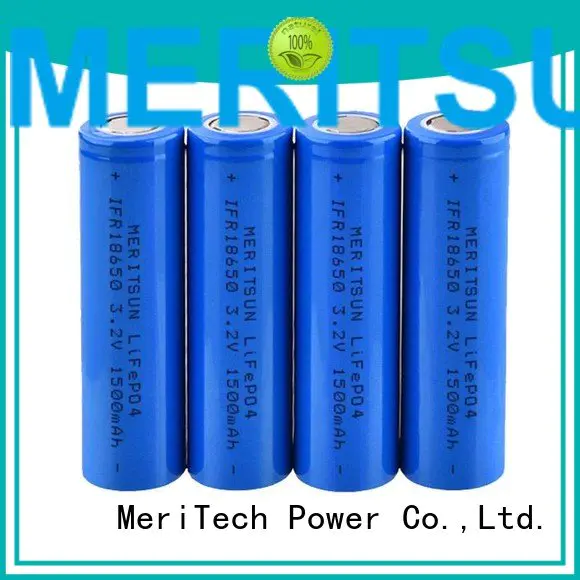 MERITSUN Brand liion 1500mah li ion battery cell drain icr