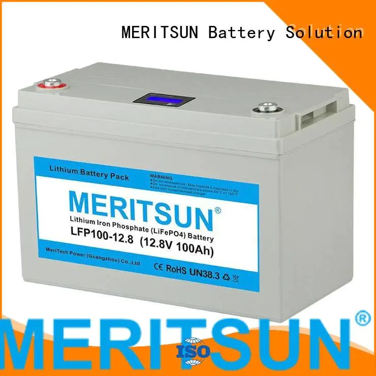 Wholesale cycle 50ah lifepo4 battery pack MERITSUN Brand