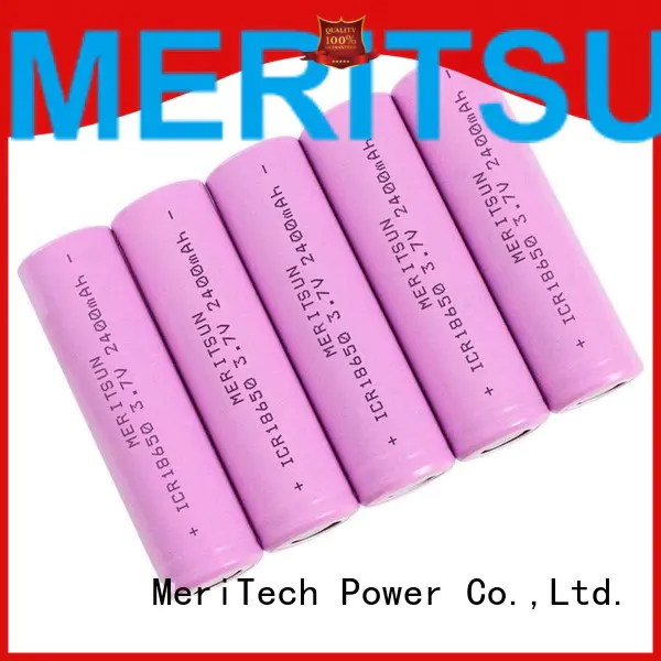 MERITSUN icr 18650 battery factory direct supply for power bank