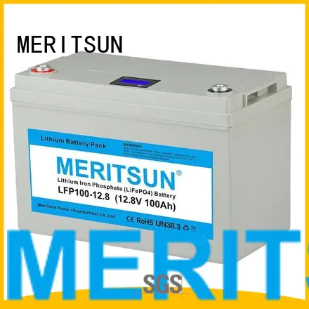 lcd control lifepo4 battery MERITSUN Brand