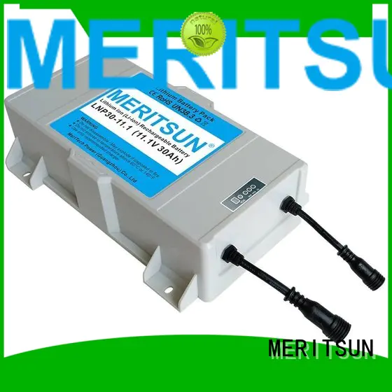 lithium ion battery for solar street light battery 12v MERITSUN Brand