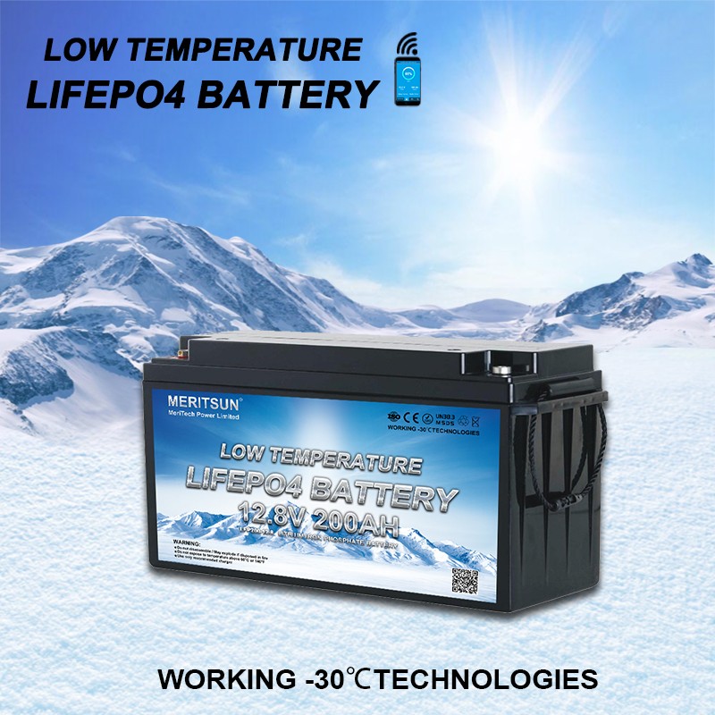 Low Temperature Lifepo4 12v 100ah Lithium Ion Car Battery With Bluetooth...