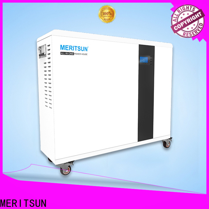 MERITSUN long cycle life house power battery factory direct supply for TV