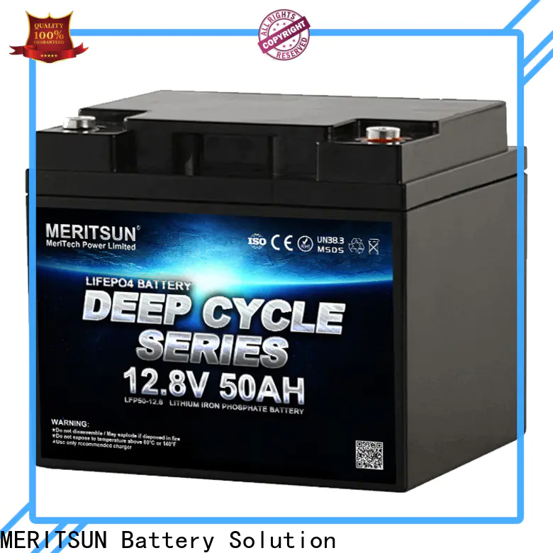 MERITSUN top lifepo4 battery 12v supplier for villa