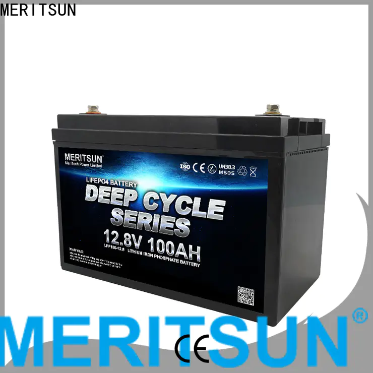 MERITSUN lifepo4 battery 12v 200ah with good price for villa