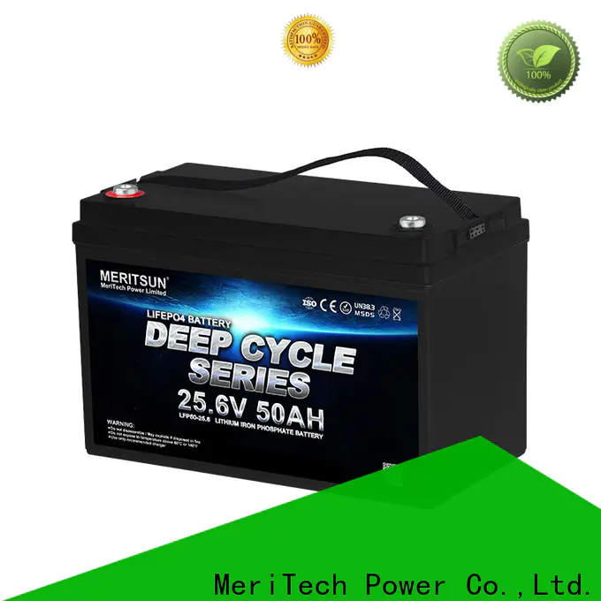MERITSUN wholesale lifepo4 battery 12v 100ah manufacturer for villa