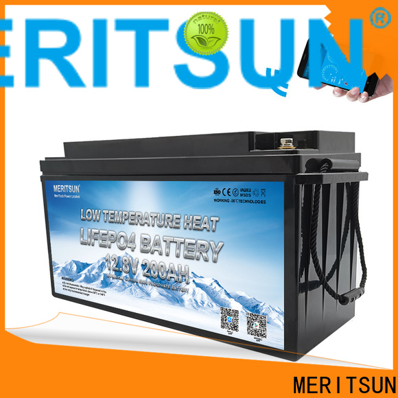 MERITSUN low temperature lithium ion battery supply for streetlight
