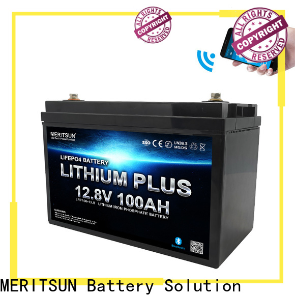 MERITSUN wholesale bluetooth lithium battery with good price for boat