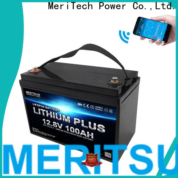 MERITSUN bluetooth lithium battery company for boat
