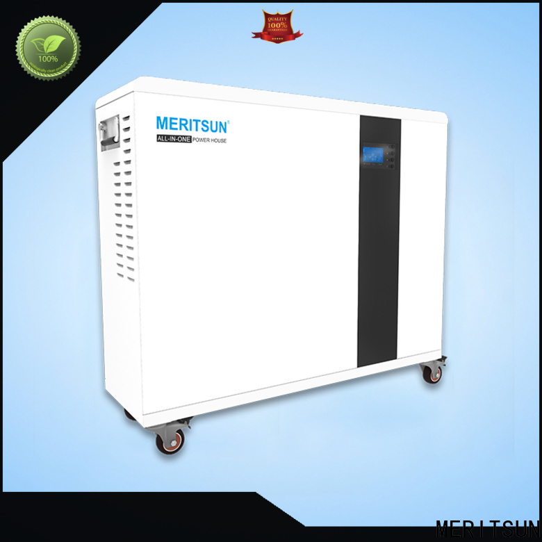 MERITSUN long cycle life home battery backup with good price for picnic