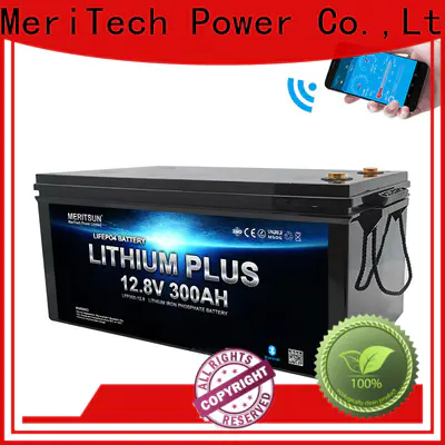 MERITSUN new bluetooth lithium battery company for solar street light