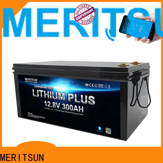 MERITSUN custom lithium battery with bluetooth suppliers for solar street light