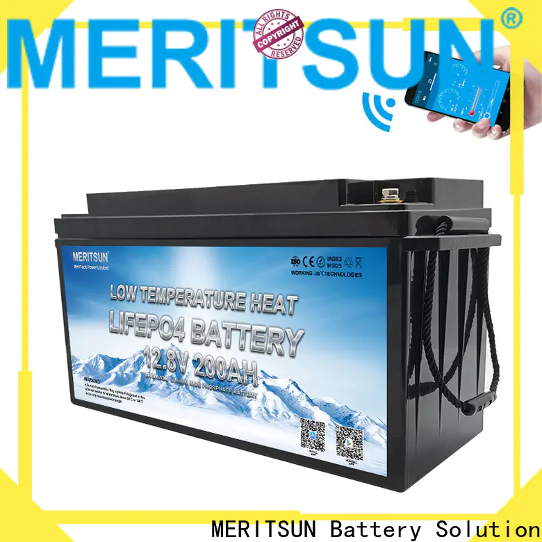 MERITSUN high-quality low temperature lithium battery supply for streetlight