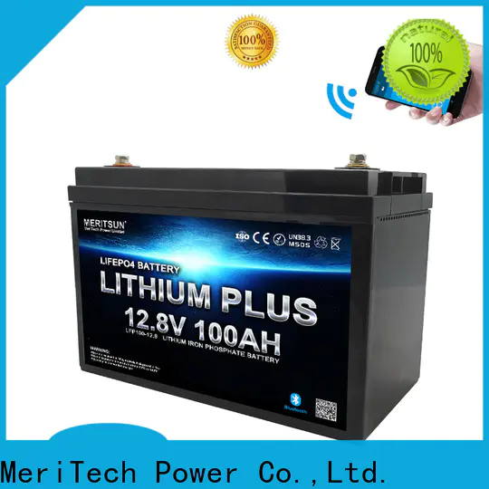 MERITSUN lithium battery with bluetooth company for solar street light