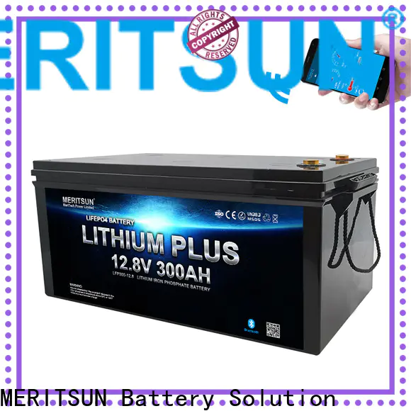 MERITSUN high-quality lithium battery with bluetooth supply for solar street light