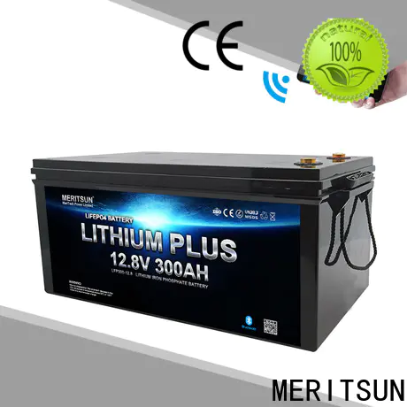 MERITSUN top lithium battery with bluetooth company for solar street light