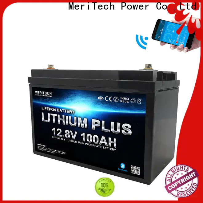 MERITSUN lithium battery with bluetooth company for solar street light