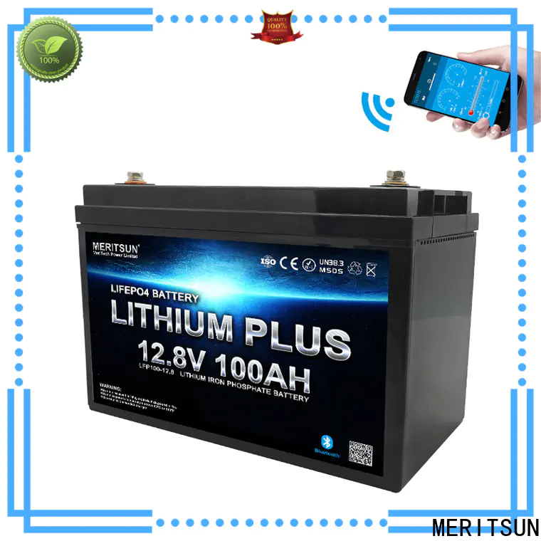 MERITSUN top lithium battery with bluetooth manufacturers for boat