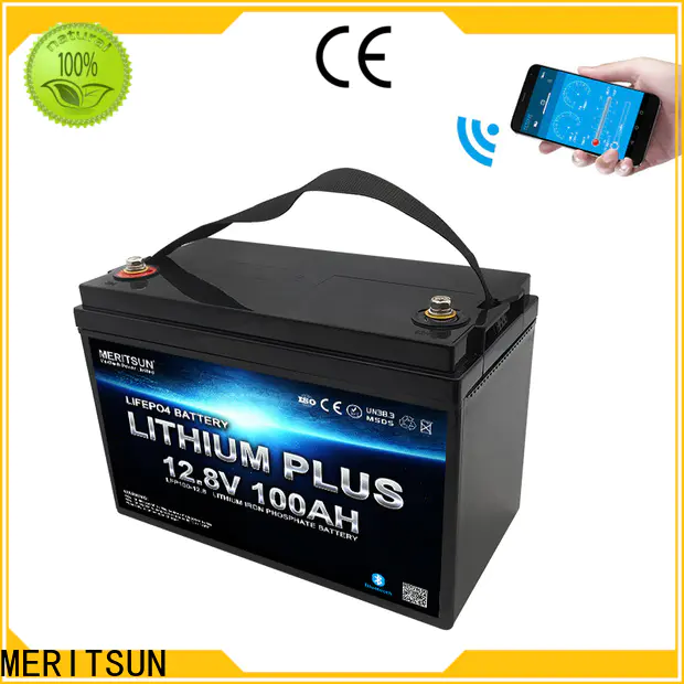 MERITSUN high-quality lithium battery with bluetooth suppliers for solar street light