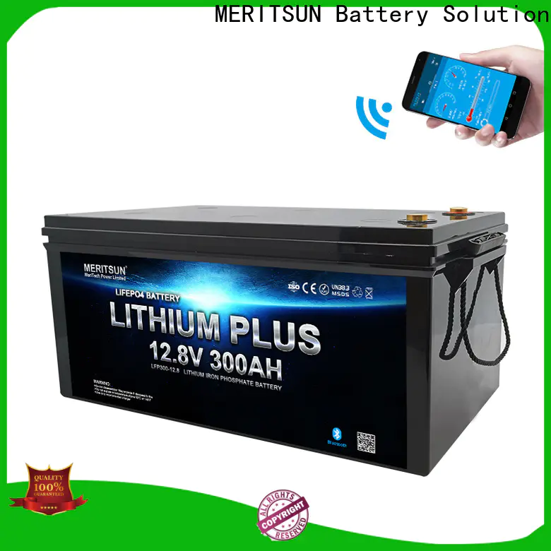 MERITSUN bluetooth lithium battery with good price for solar street light