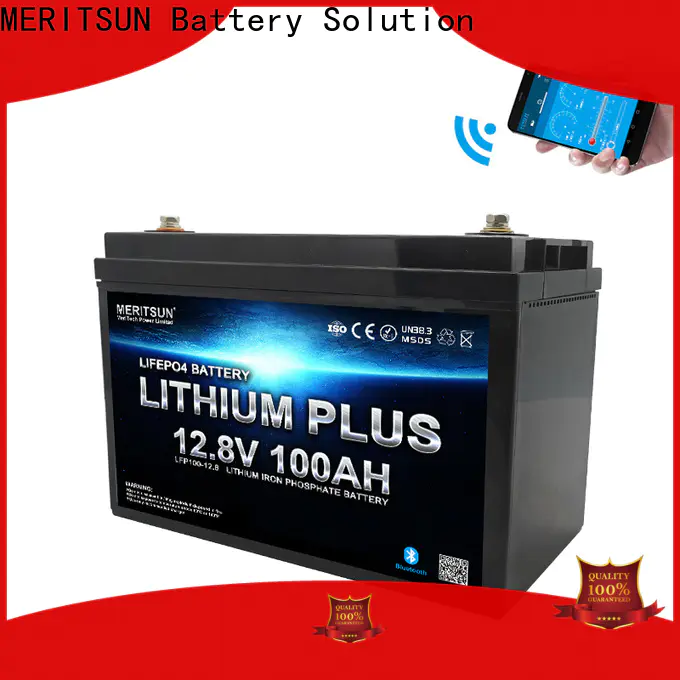 MERITSUN top lithium battery with bluetooth manufacturers for solar street light