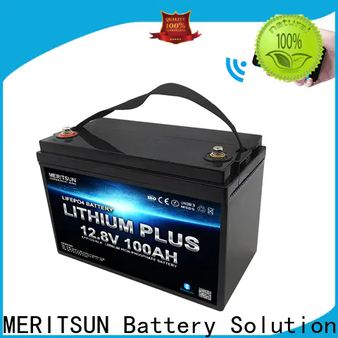 MERITSUN new bluetooth lithium battery with good price for boat