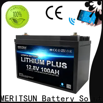 MERITSUN high-quality lithium battery with bluetooth factory for solar street light